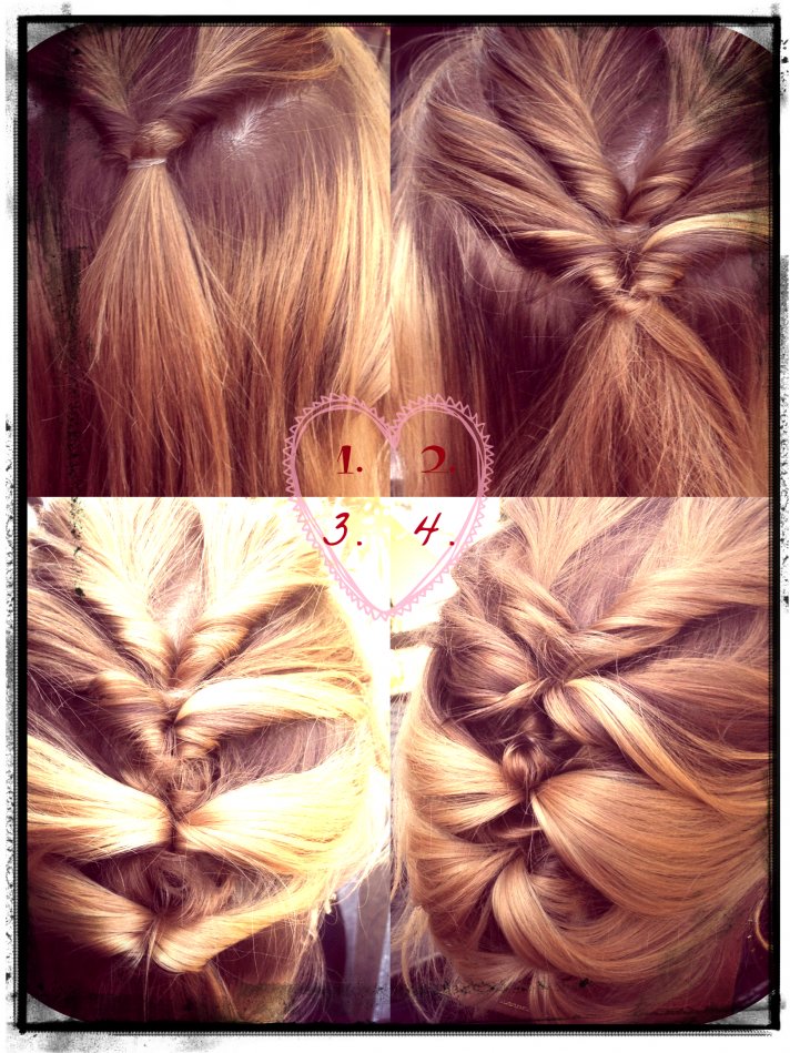 How To hair Girl DIY Wedding Hairstyle Topy Tail Twisted Updo