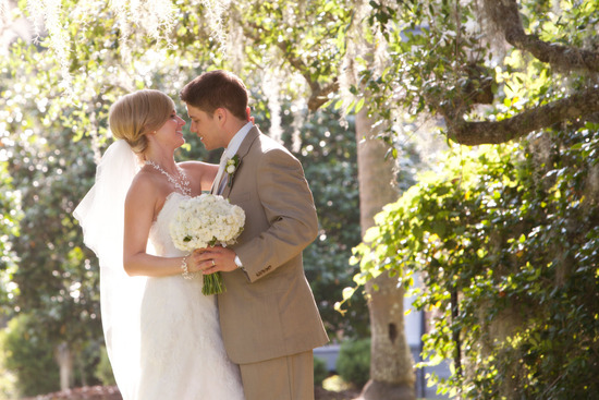 photo of Outdoor Garden Wedding with a Crisp Green Apple Theme