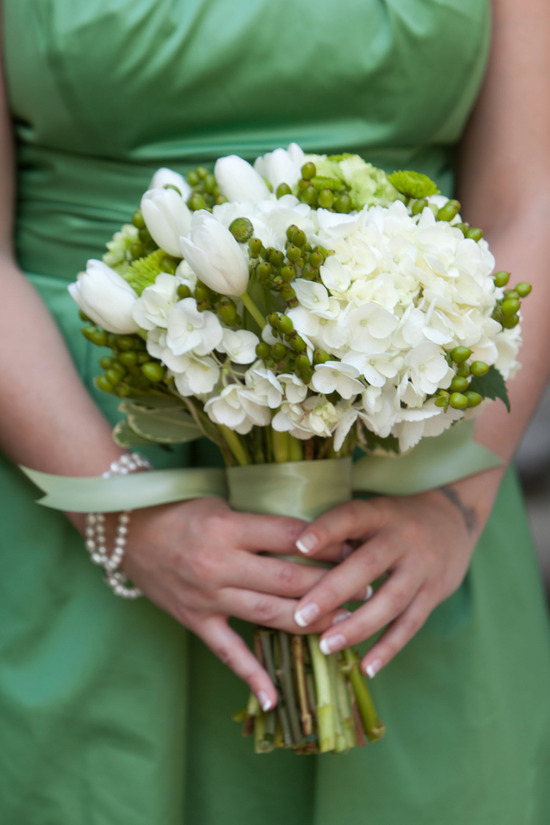photo of Outdoor Garden Wedding with a Crisp Green Apple Theme