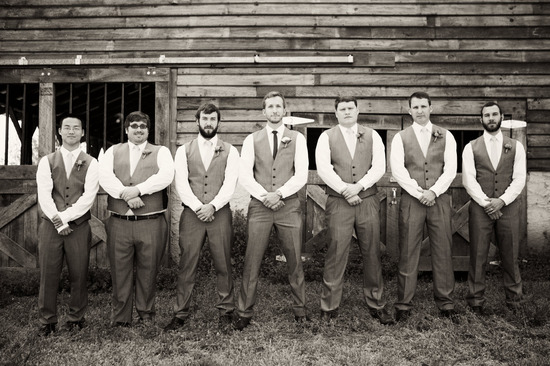 photo of Lemon, Charcoal, Navy Rustic Real Wedding: Hannah and Marc