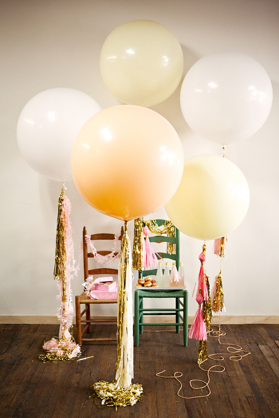 balloon wedding inspiration girly pink wedding invitations