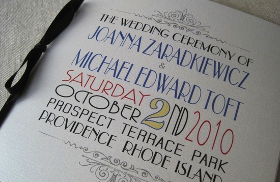 wedding invitation inspiration ceremony program weddings by Etsy art deco