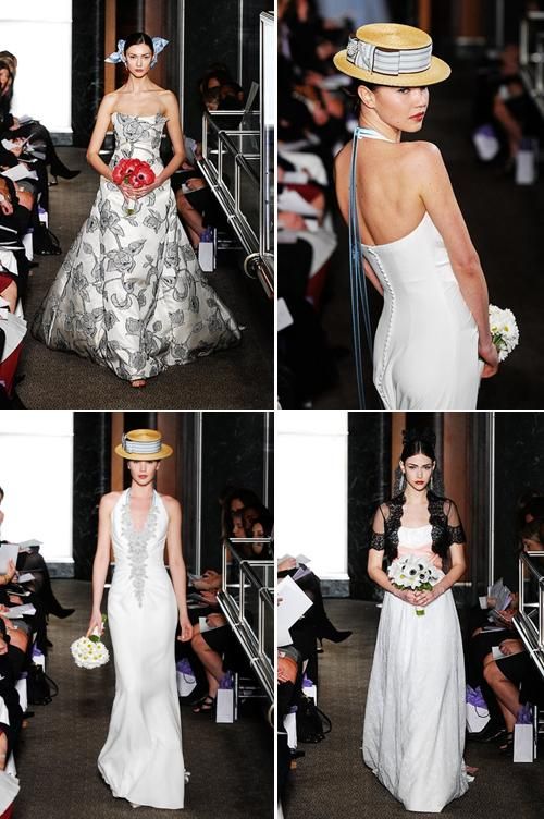 Carolina Herrera- Spring 2010 bridal collection- inspired by famous artists