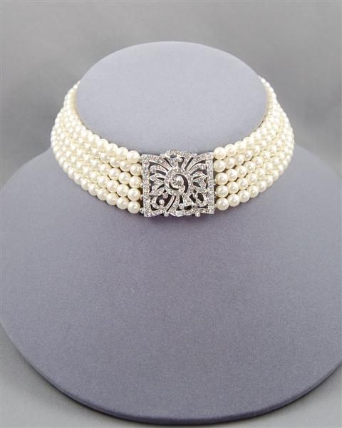 Elegant bridal choker from I’m Over It