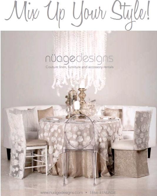Gorgeous cream, ivory, white, champagne tablescape- mixes traditional and modern in a chic way