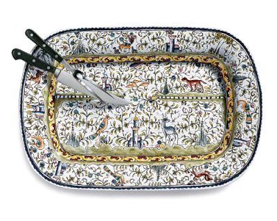Beautiful multi-colored Provence serving platter from Williams-Sonoma!