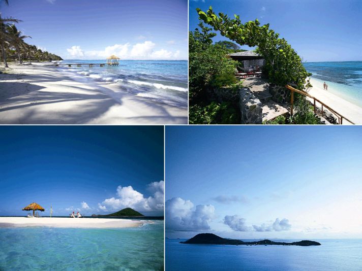 The beautiful Petite St. Vincent Resort on a private island of the Grenadines