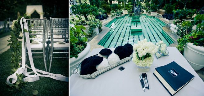 Wedding ceremony space- outdoor poolside in Beverly Hills, Ca!