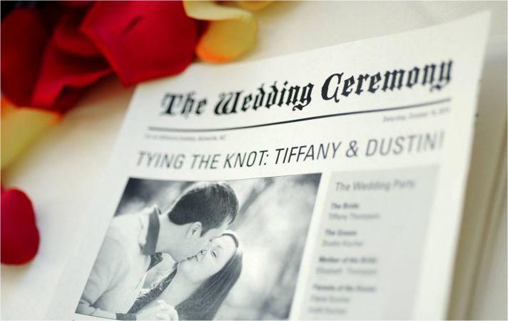 Bride and groom announce nuptials in local North Carolina newspaper