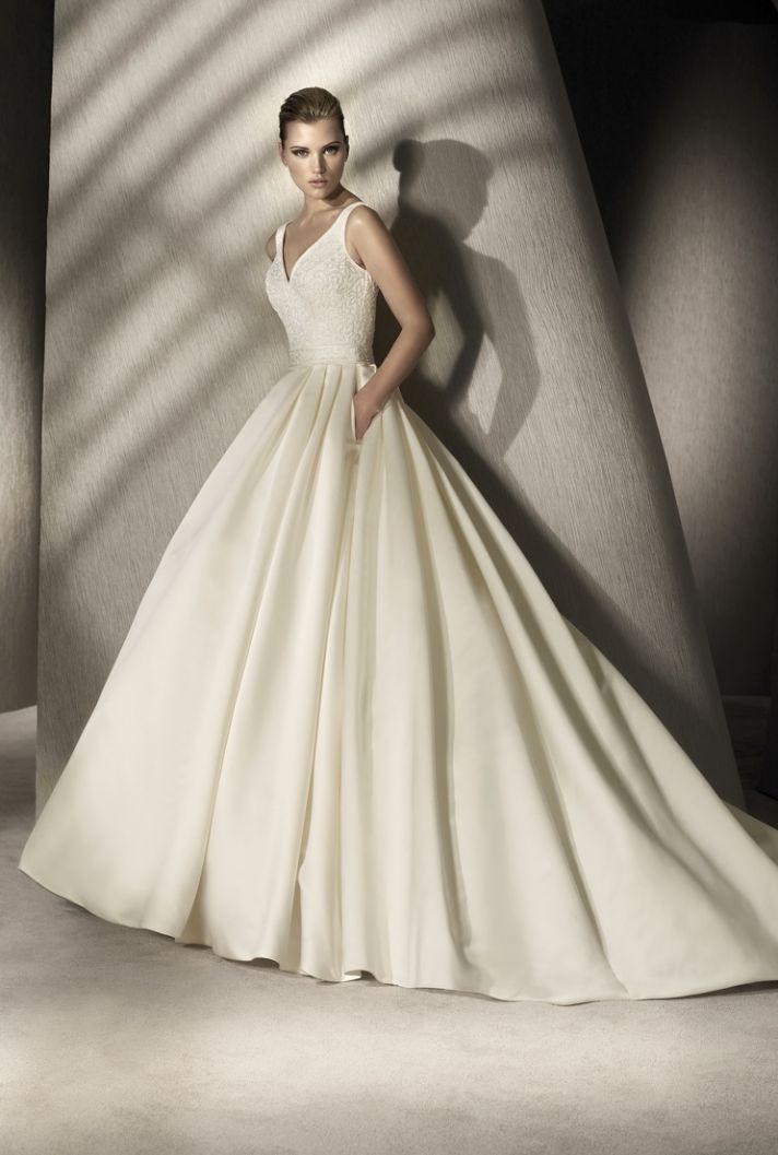 Elegant ivory ballgown wedding dress by San Patrick, 2012 collection