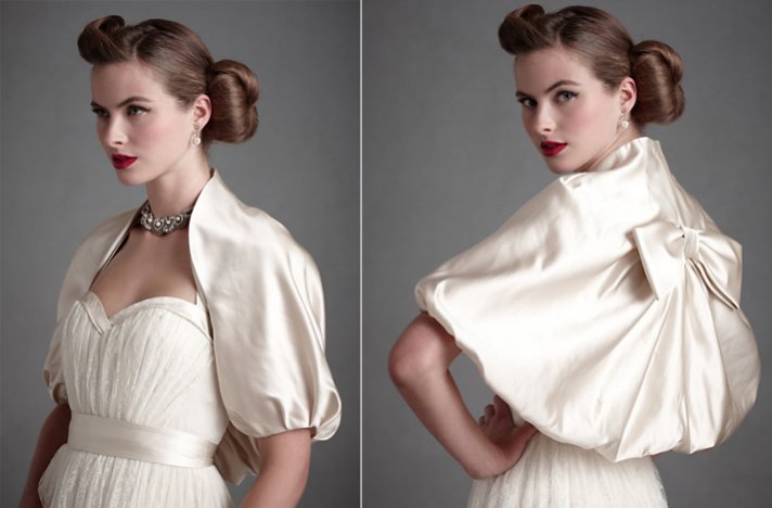 Bridal boleros by BHLDN- vintage-inspired wedding cape