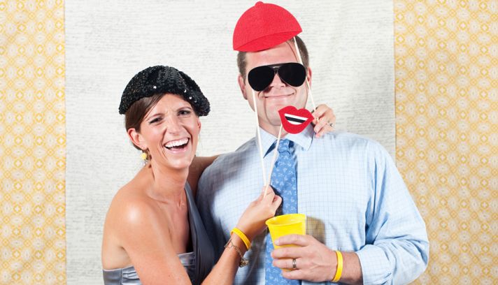 wedding reception ideas photobooth fun