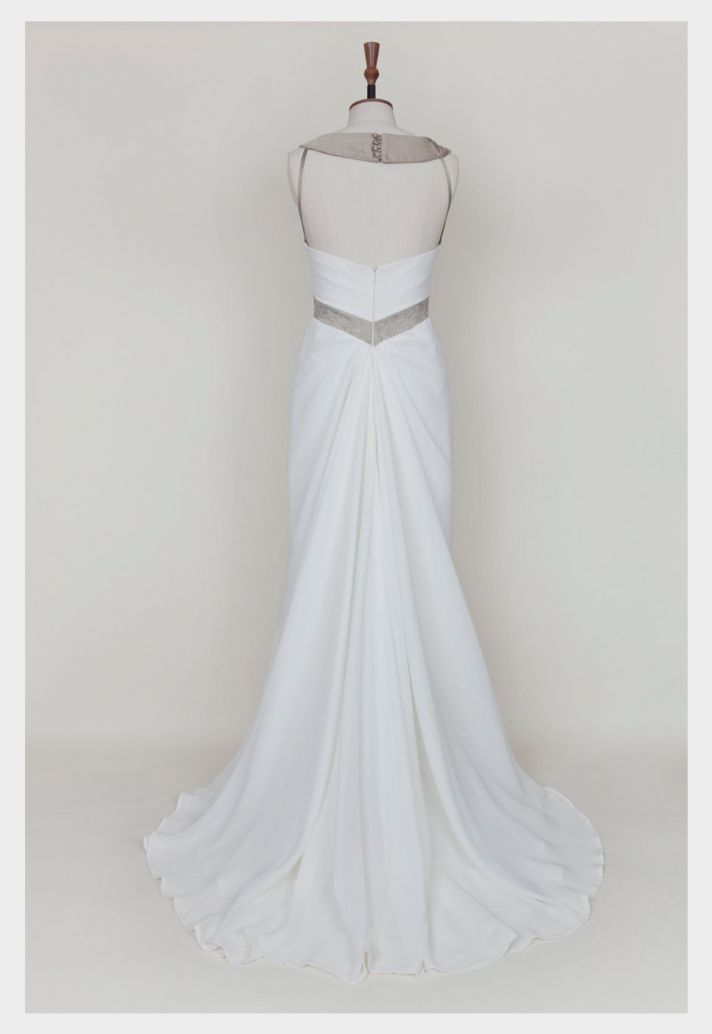 white vintage inspired wedding dress white