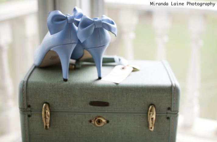 something blue wedding shoes romantic real wedding