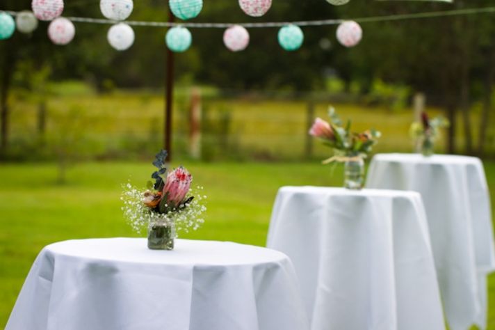 romantic outdoor wedding spring wedding inspiration mason jar centerpieces 2