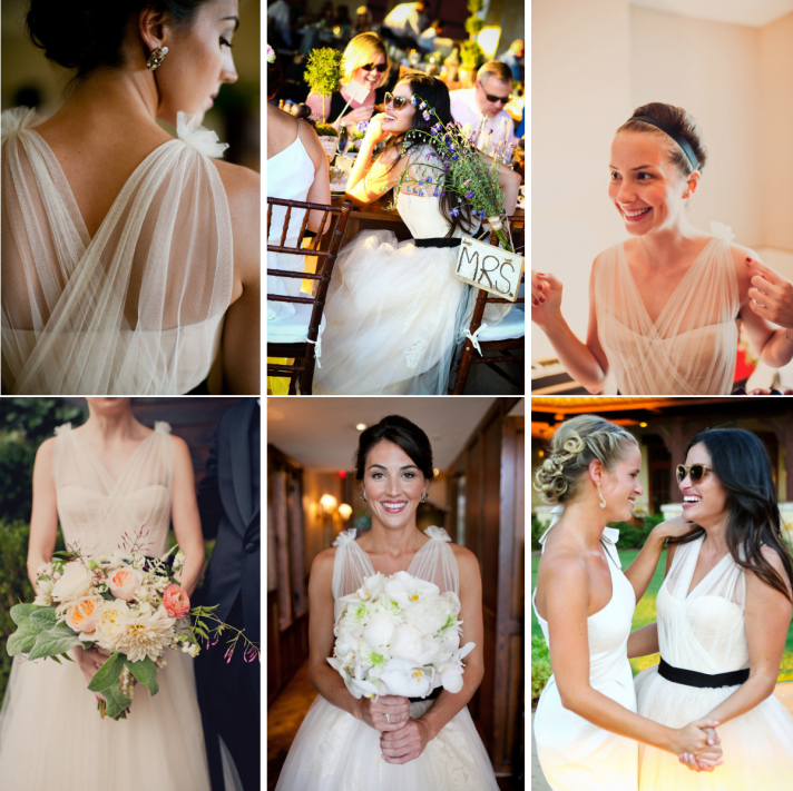 one wedding dress by vera wang three brides 3 different white aisle looks