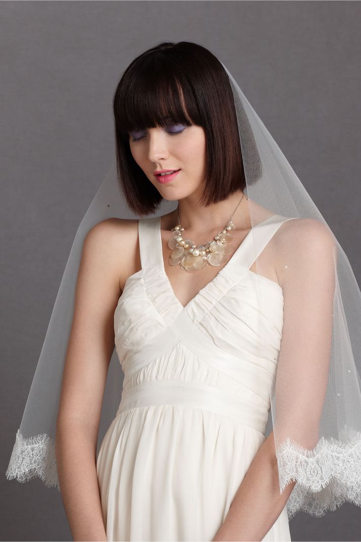 bhldn bridal veils mantilla style for romantic brides