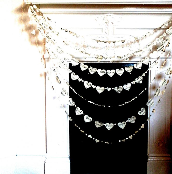 music themed wedding accessories ceremony reception decor garland