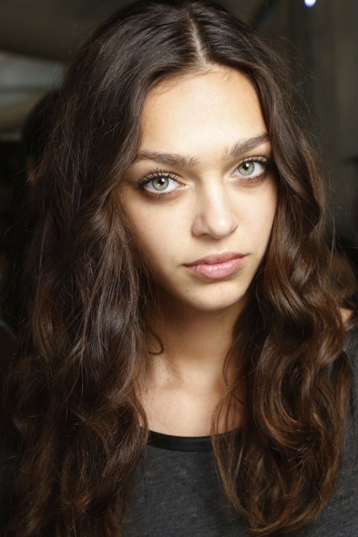 bridal beauty inspiration wedding hair ideas from fashion week untamed down do DVF