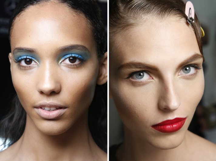bridal beauty inspiration wedding hair makeup off the catwalk nude vs red lips