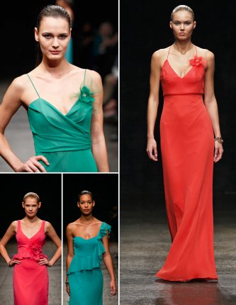 Bright beautiful bridesmaid dresses from JLM Couture Spring 2013