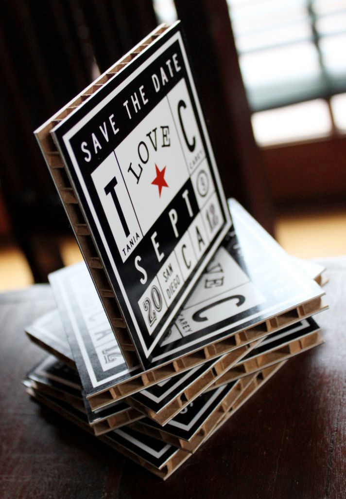 Modern Western Wedding Save the Date