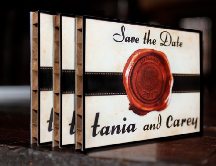 Wine Sealed Wedding Save the Date