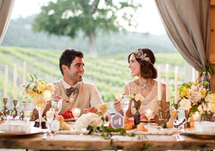 Romantic Vintage Wedding Theme Great Gatsby