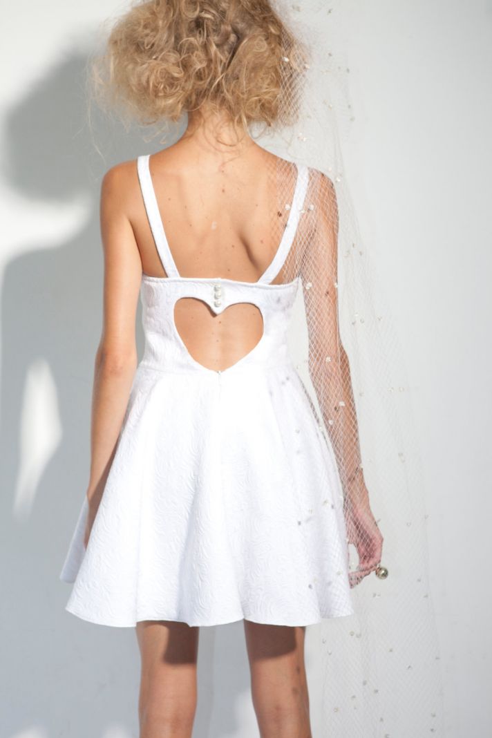 LWD with heart shaped open back