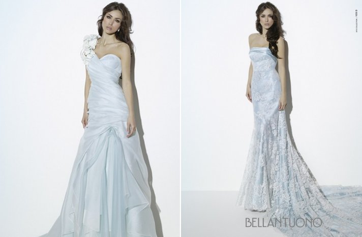 Light blue wedding dresses for romantic brides