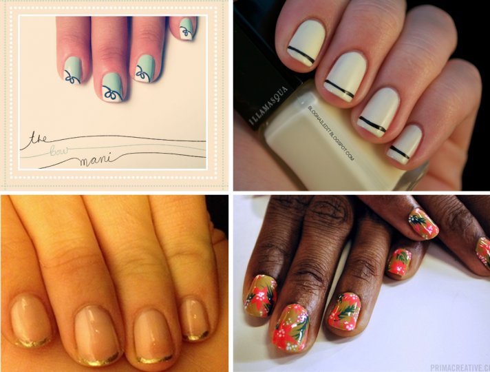 Unique wedding day manicures