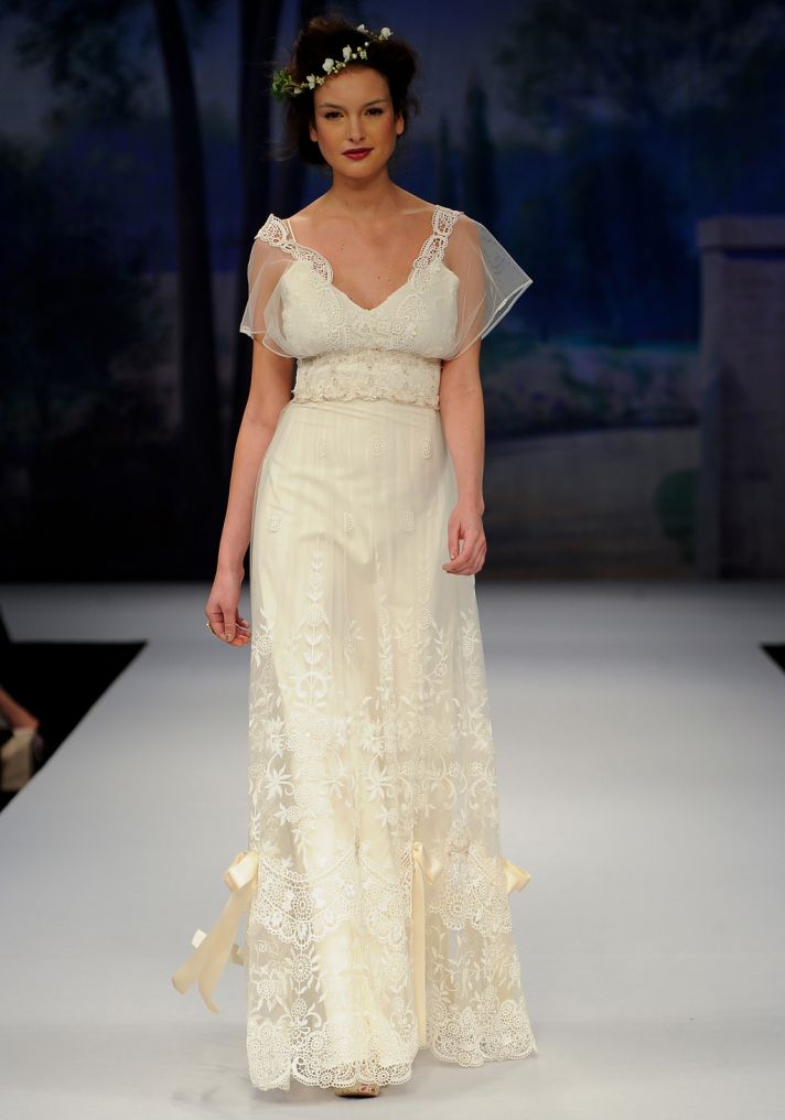 Gatsby inspired wedding style bridal designers Claire Pettibone