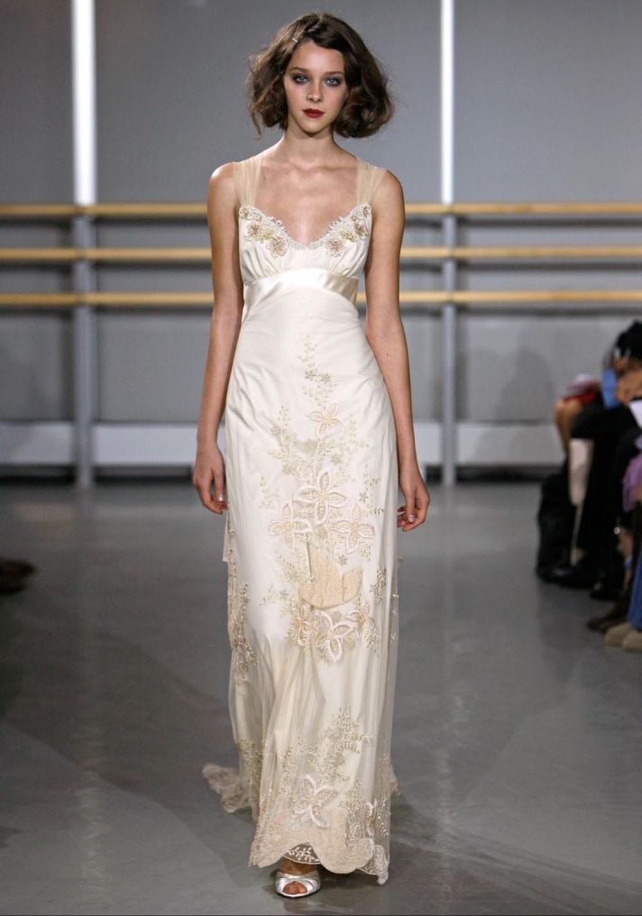 Gatsby inspired wedding style bridal designers Claire Pettibone