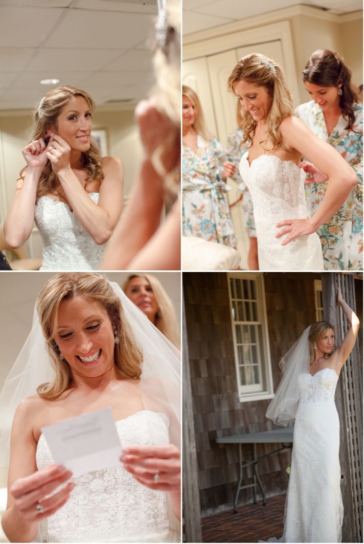 Real Wedding Long Island Throo Williams Photography by Verdi Bride Getting Ready