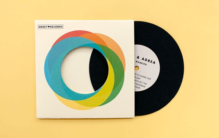 vintage retro interactive wedding invitation
