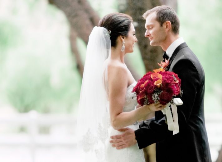 Real wedding in Simi Valley California ceremony vows