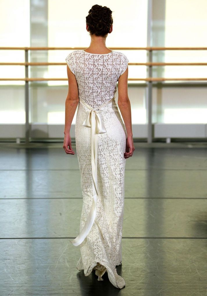Crochet Yolanda wedding dress by Claire Pettibone