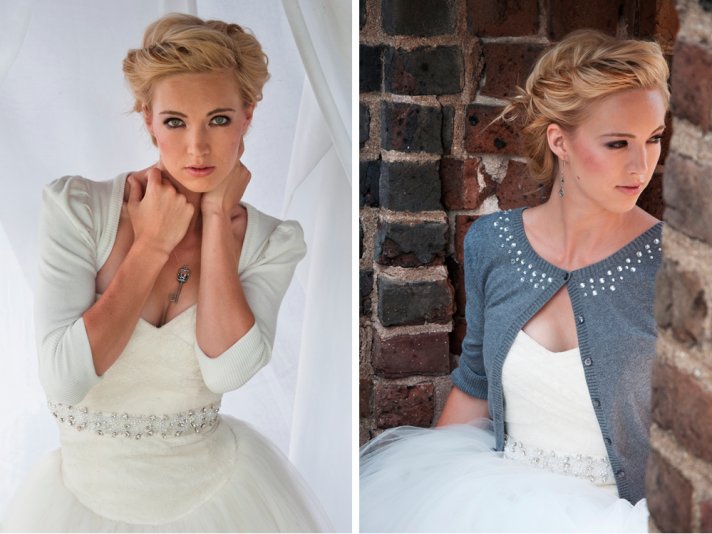 wedding sweaters for winter brides