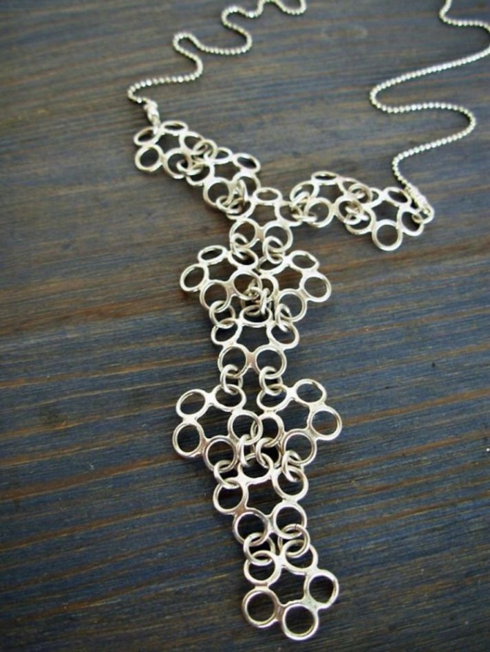 Recycled sterling silver necklace
