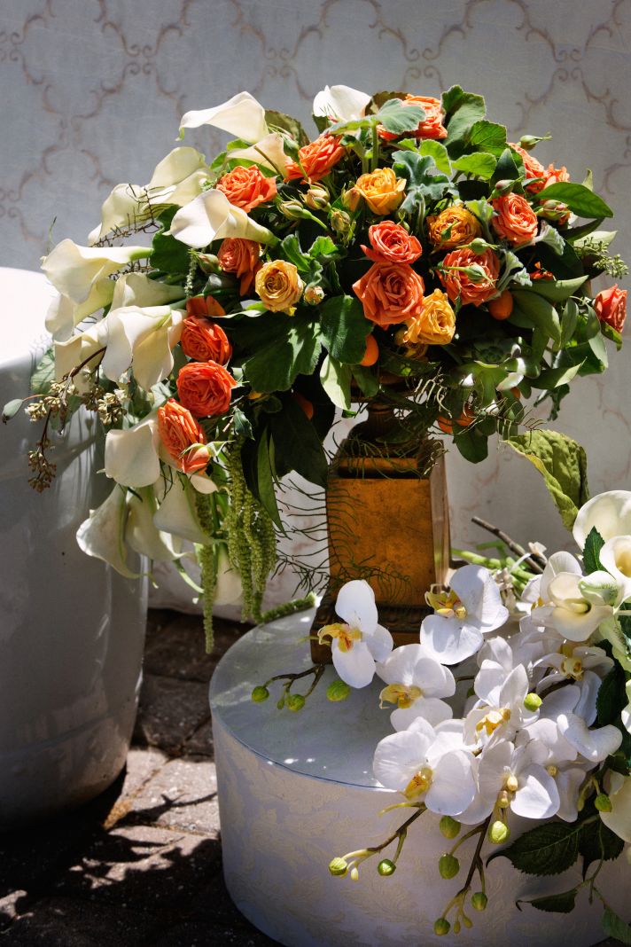 Wine country wedding flowers