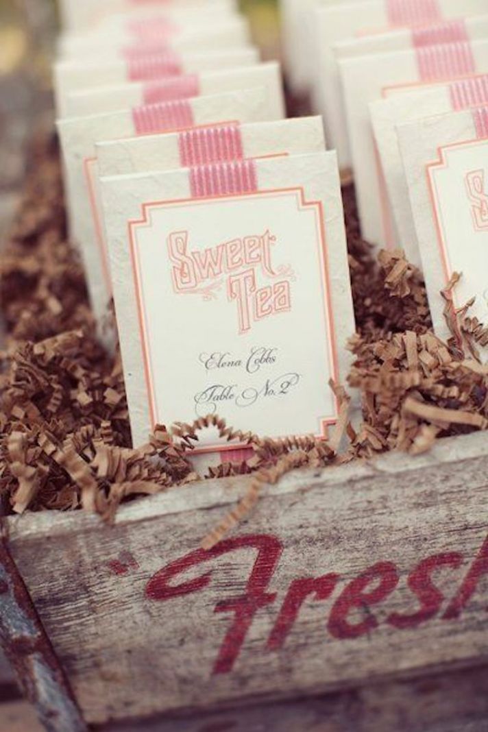 Sweet Tea Bag Wedding Favors