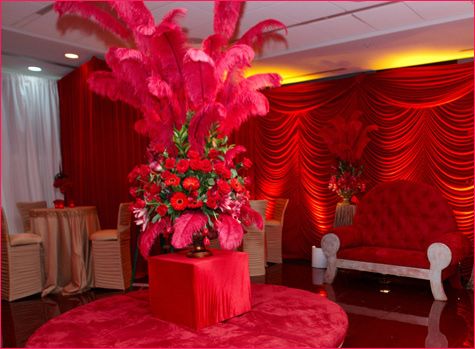 Retro Lounge Room Dressed in Vibrant Reds
