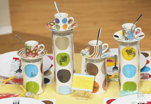 A bright coffee display