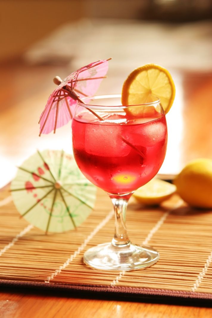 This pretty pink cocktail with it’s umbrella is perfect to serve at a bachelorette party.