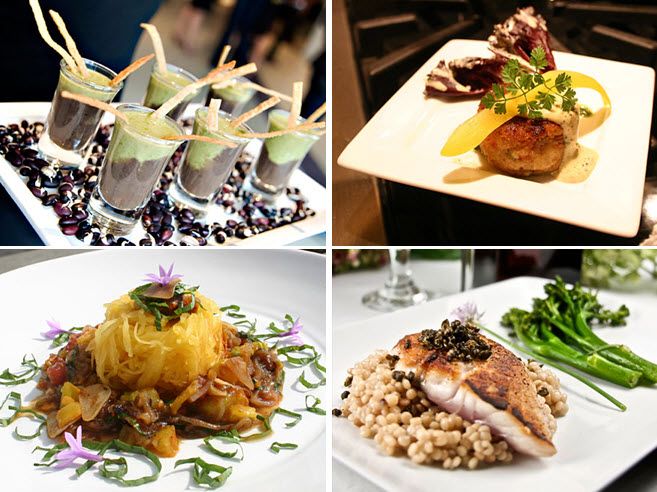 Delicious and eco-friendly fall wedding reception dinner menu