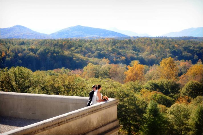 North Carolina wedding venue situated amidst gorgeous trees and sprawling mountains