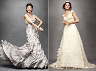 anthropologie-wedding-dresses-bridesmaids-dresses-vintage-inspired-BHLND-lace-ruffles-pleating