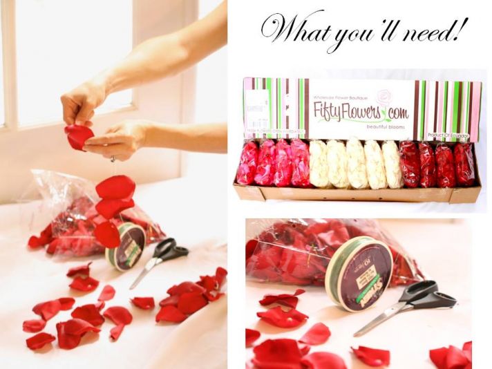 valentines-day-wedding-diy-wedding-flower-idea-red-rose-petals