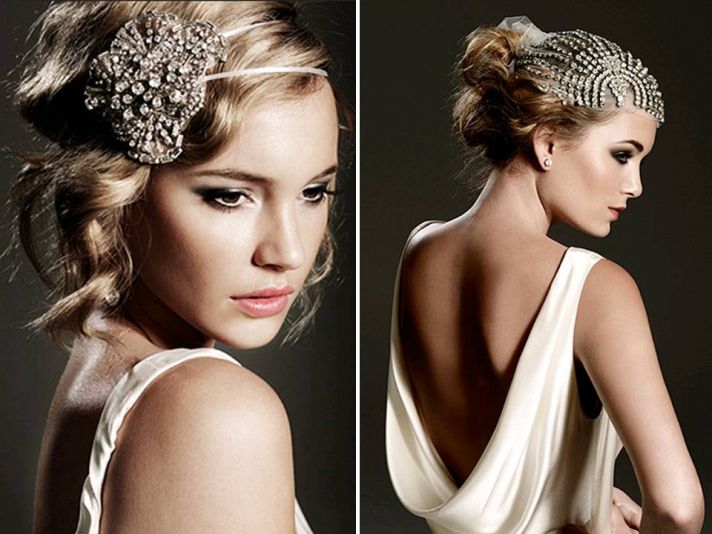 Chic vintage-inspired bridal accessories and wedding headband