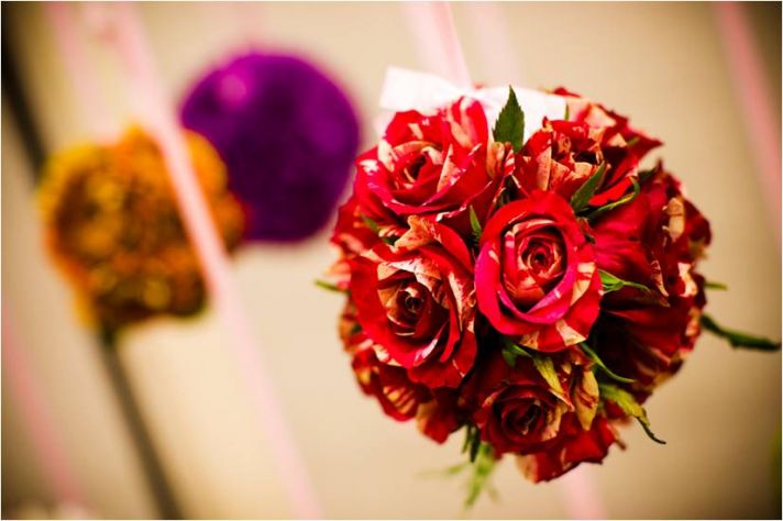 DIY wedding flower project- floral pomader balls